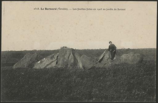 Les fouilles archéologiques faites en 1903 au jardin de Savatol.